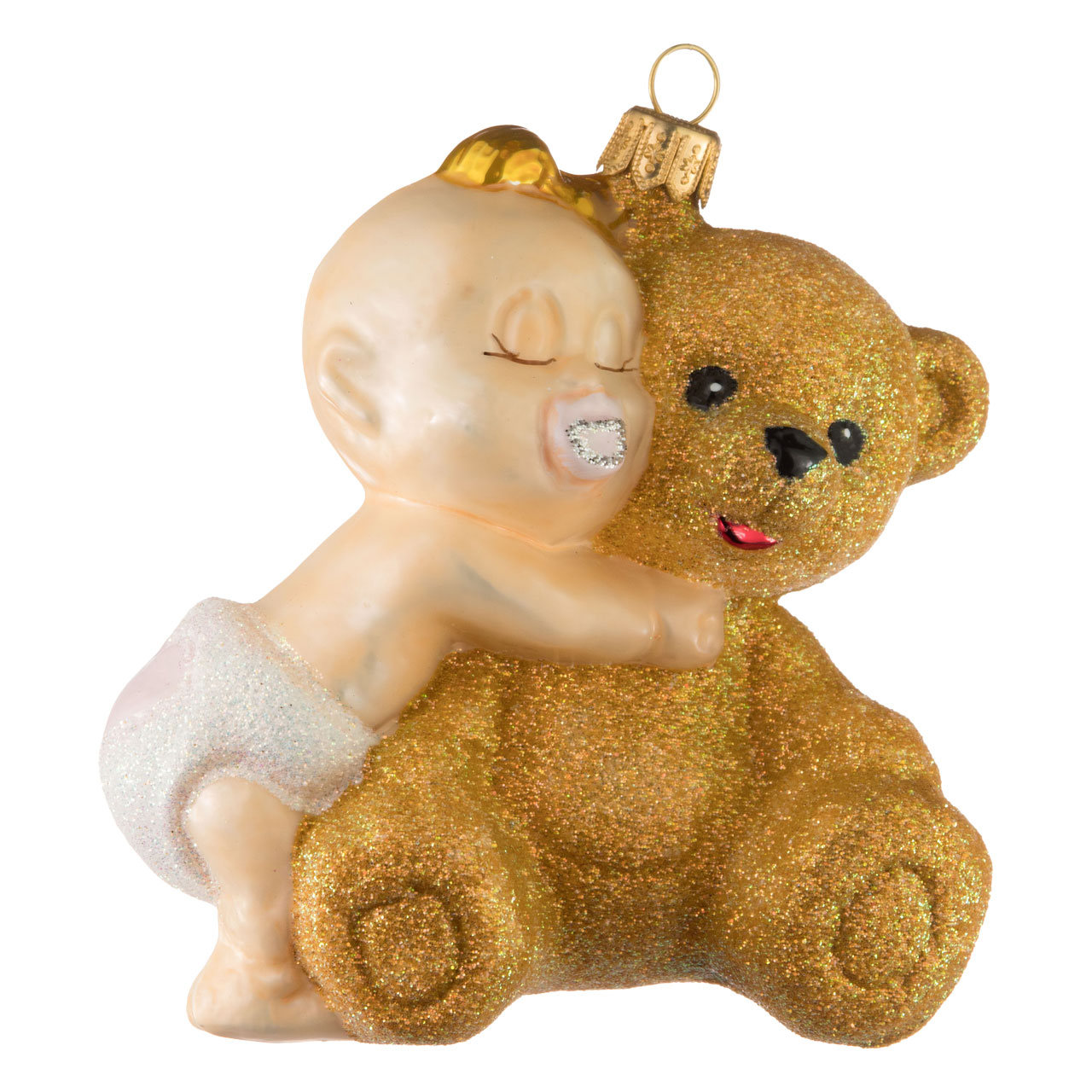 Bébé avec ours en peluche