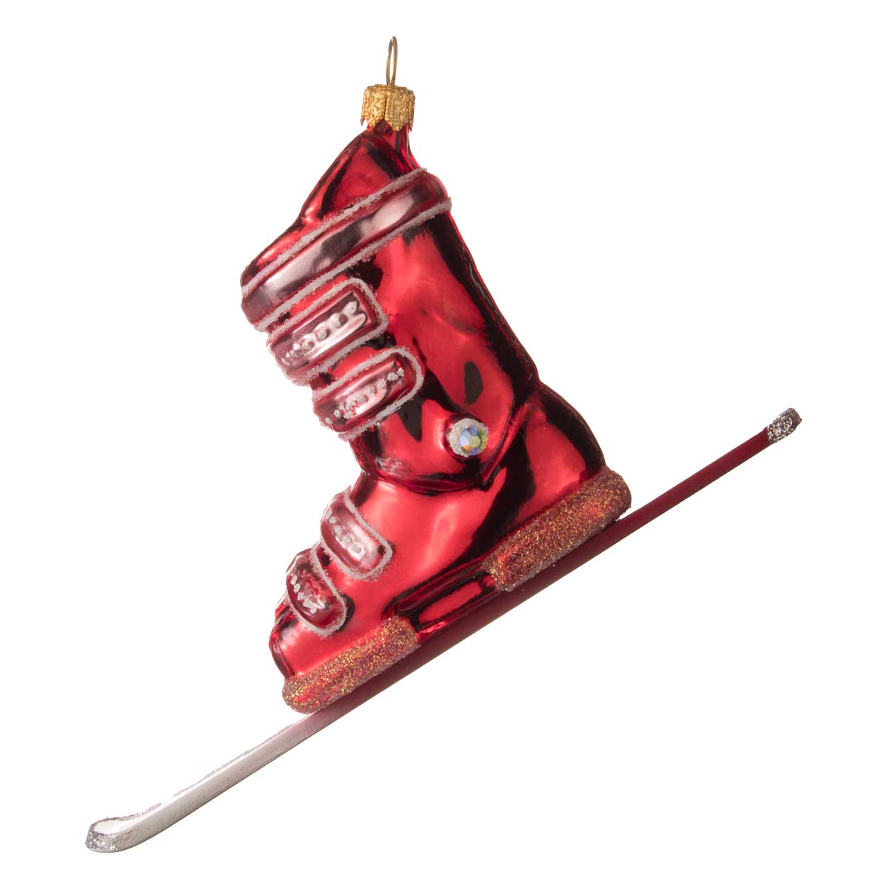 Ski avec chaussure