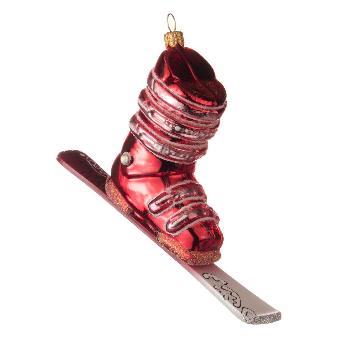 Ski avec chaussure