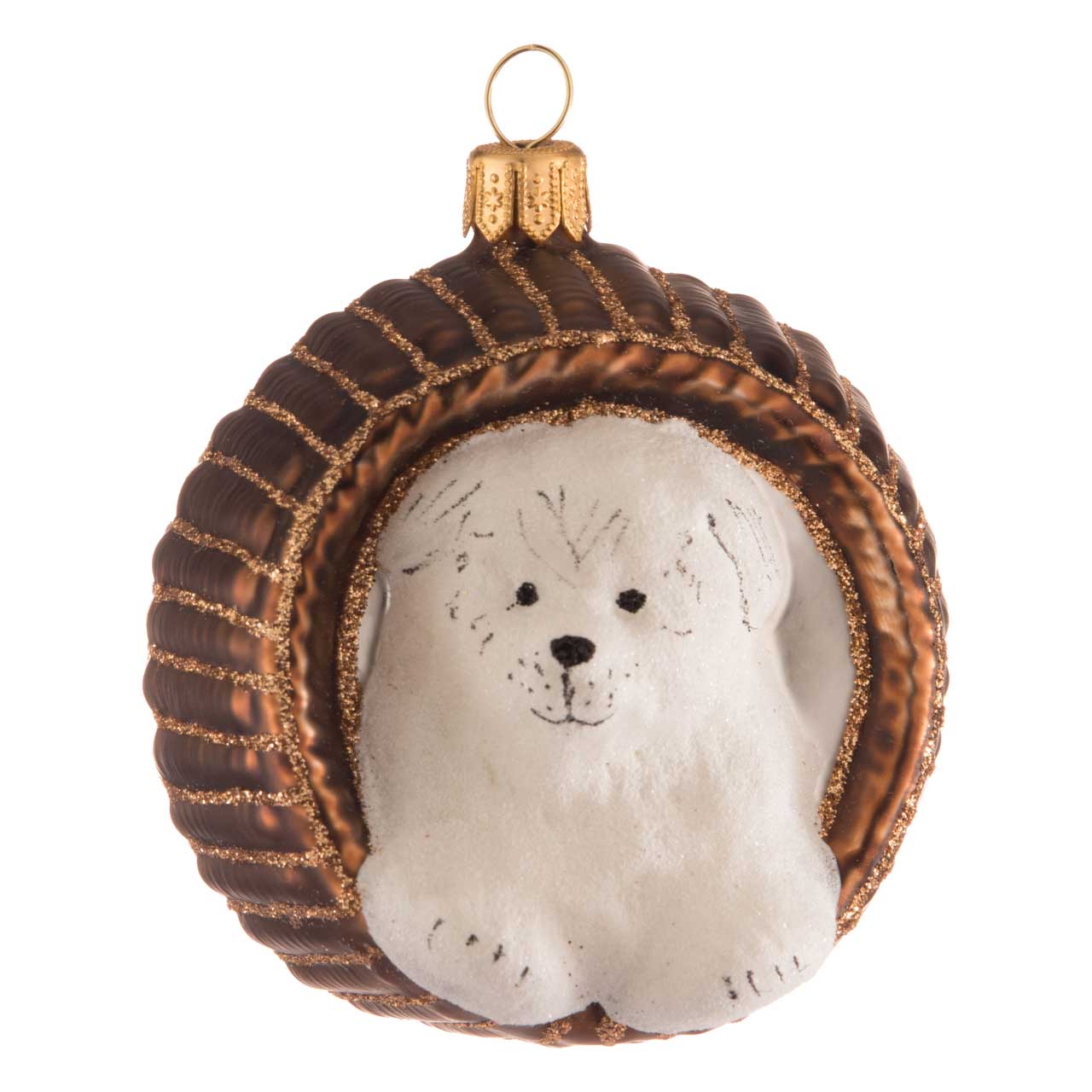 Chien dans son panier Chien dans son panier