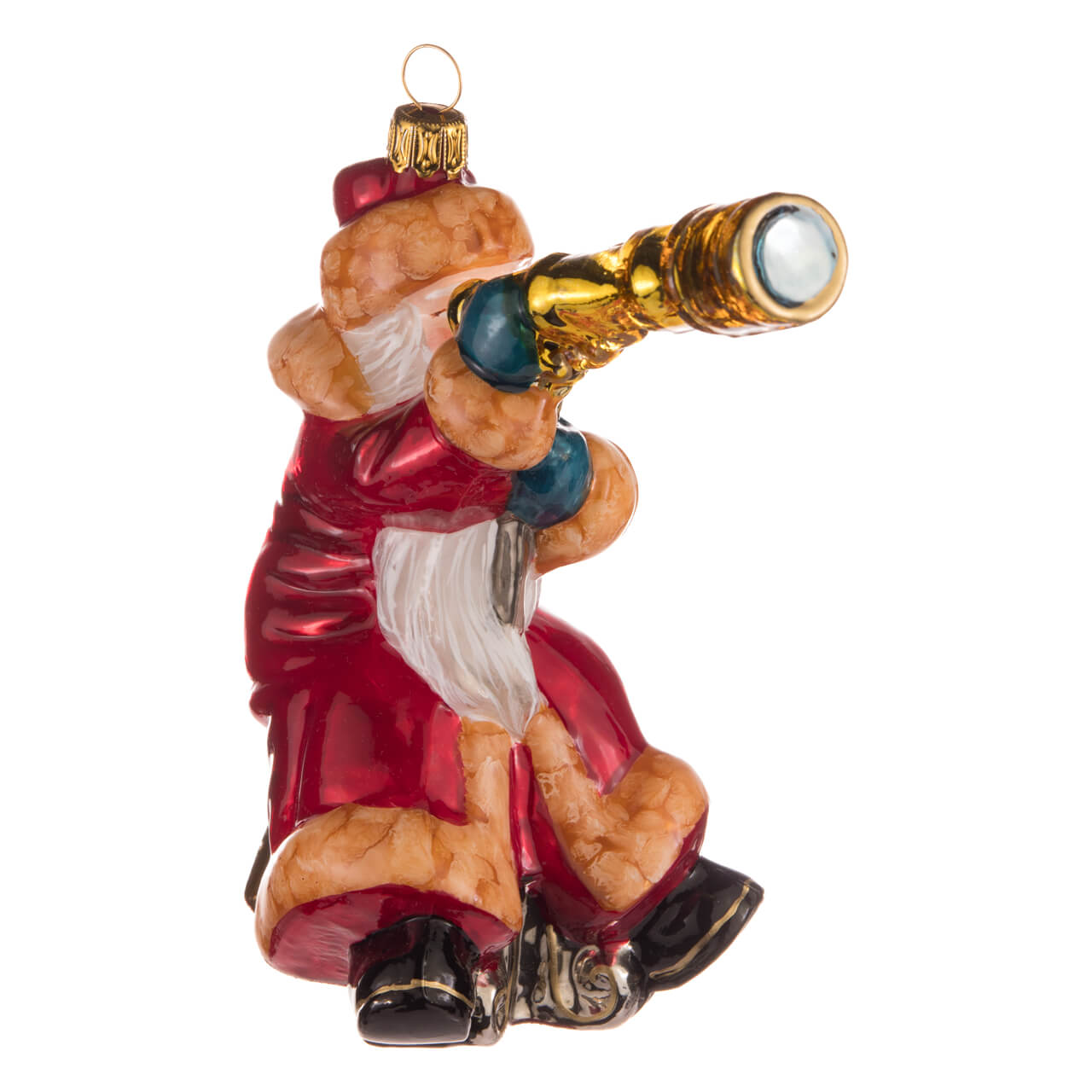 Père Noël avec télescope